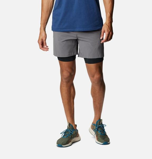 Columbia Zero Rules Shorts Grey Black For Men's NZ46325 New Zealand